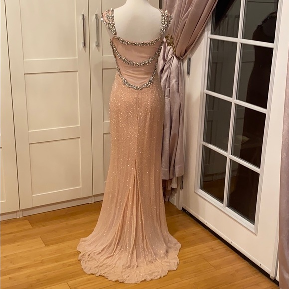 Sherri Hill pink embellished evening gown size 2 - Picture 2 of 16